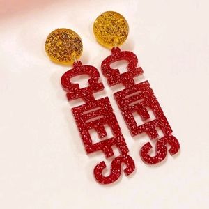 NWT Kansas Chief Acrylic Earrings